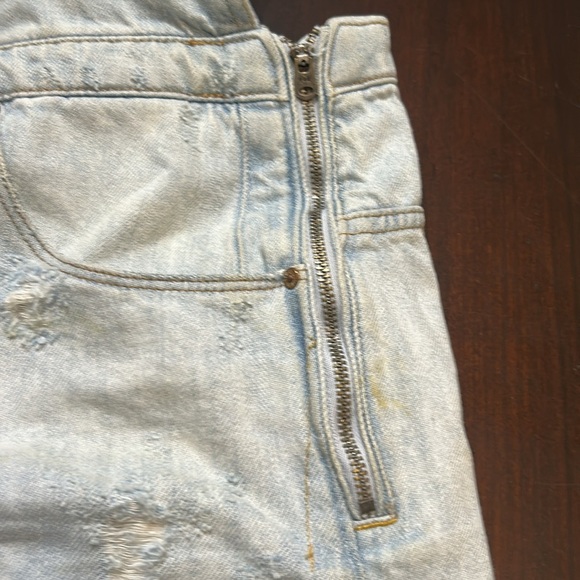 G-STAR RAW Arc Boyfriend Short Denim Distressed Shorts Overalls Women Size M - Picture 6 of 16